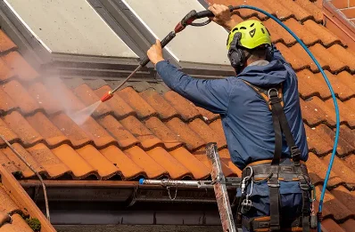 Démoussage et hydrofuge de toiture à Harcy